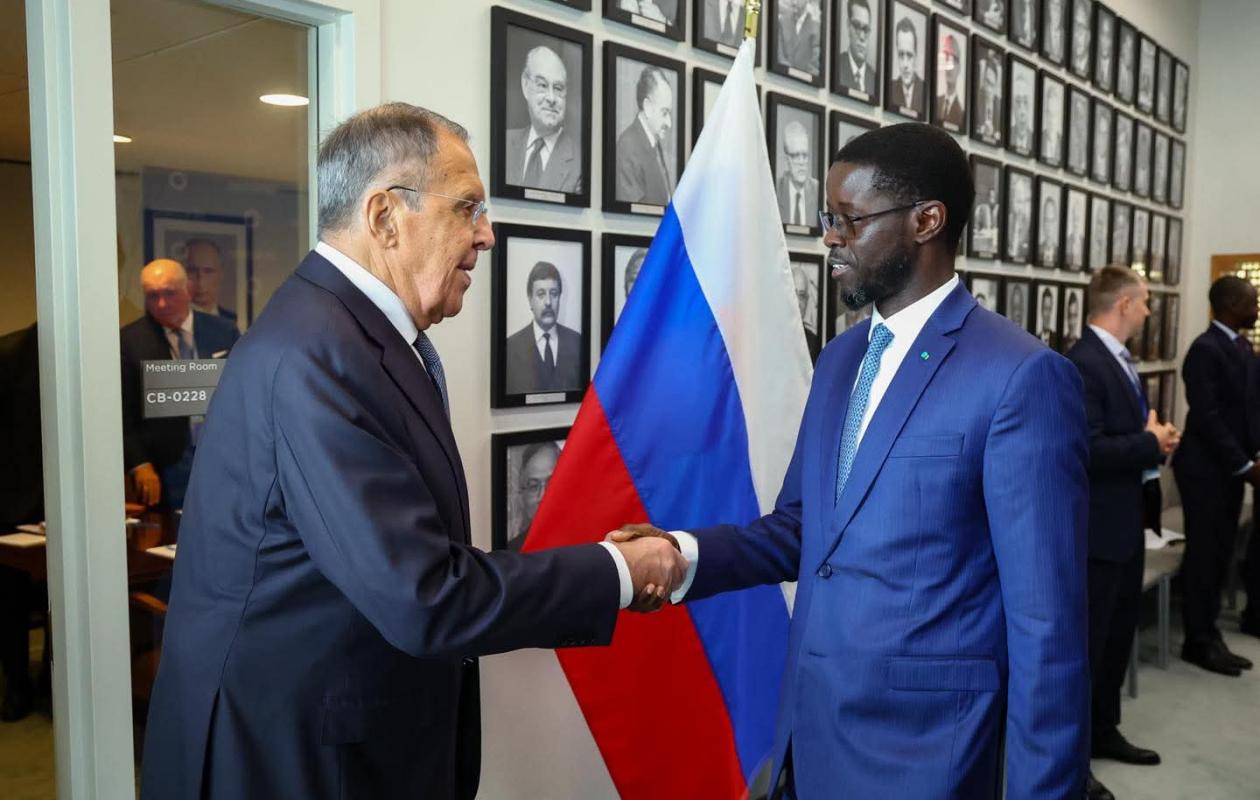 À New York, Bassirou Diomaye Faye s'entretient avec Sergueï Lavrov en marge de l'Assemblée générale de l'ONU
